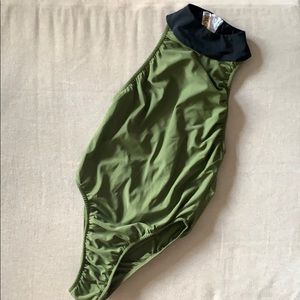 Goose One Piece Swimsuit High Neck Bodysuit